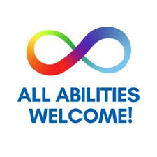 All Abilities Welcome sign with inclusive icons, reflecting Holy Covenant UCC’s commitment to accessibility, disability inclusion, and radical welcome in Charlotte, NC