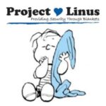 Project Linus logo featuring a child with a security blanket, symbolizing the nonprofit’s mission to provide handmade blankets to children in need—supported by Holy Covenant UCC.