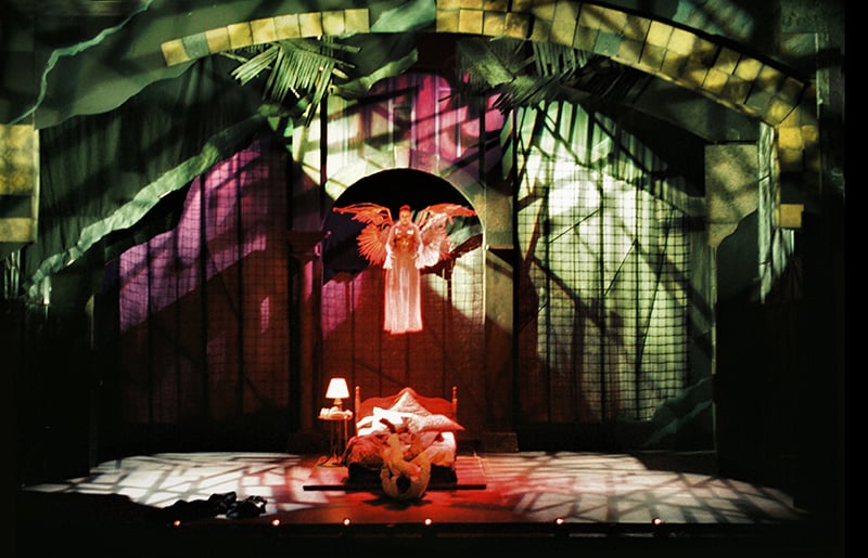 Set of Angels in America: Charlotte Repertory Theatre 1996