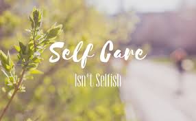 Image with a gentle affirmation: Self-Care is Not Selfish
