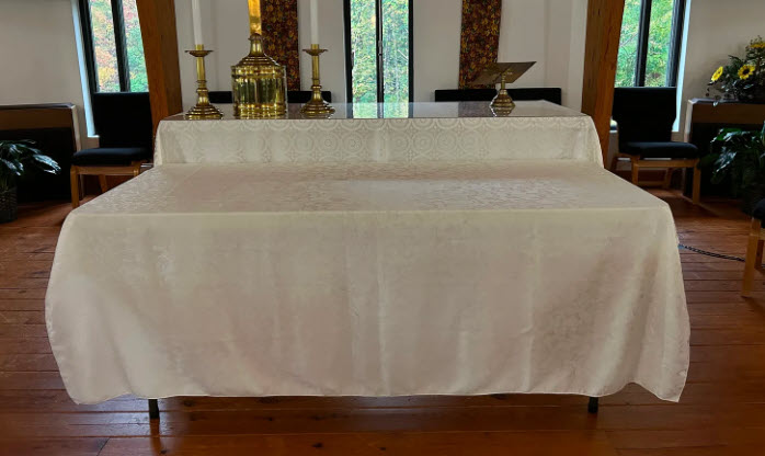 Another view of the All Saints remembrance table.
